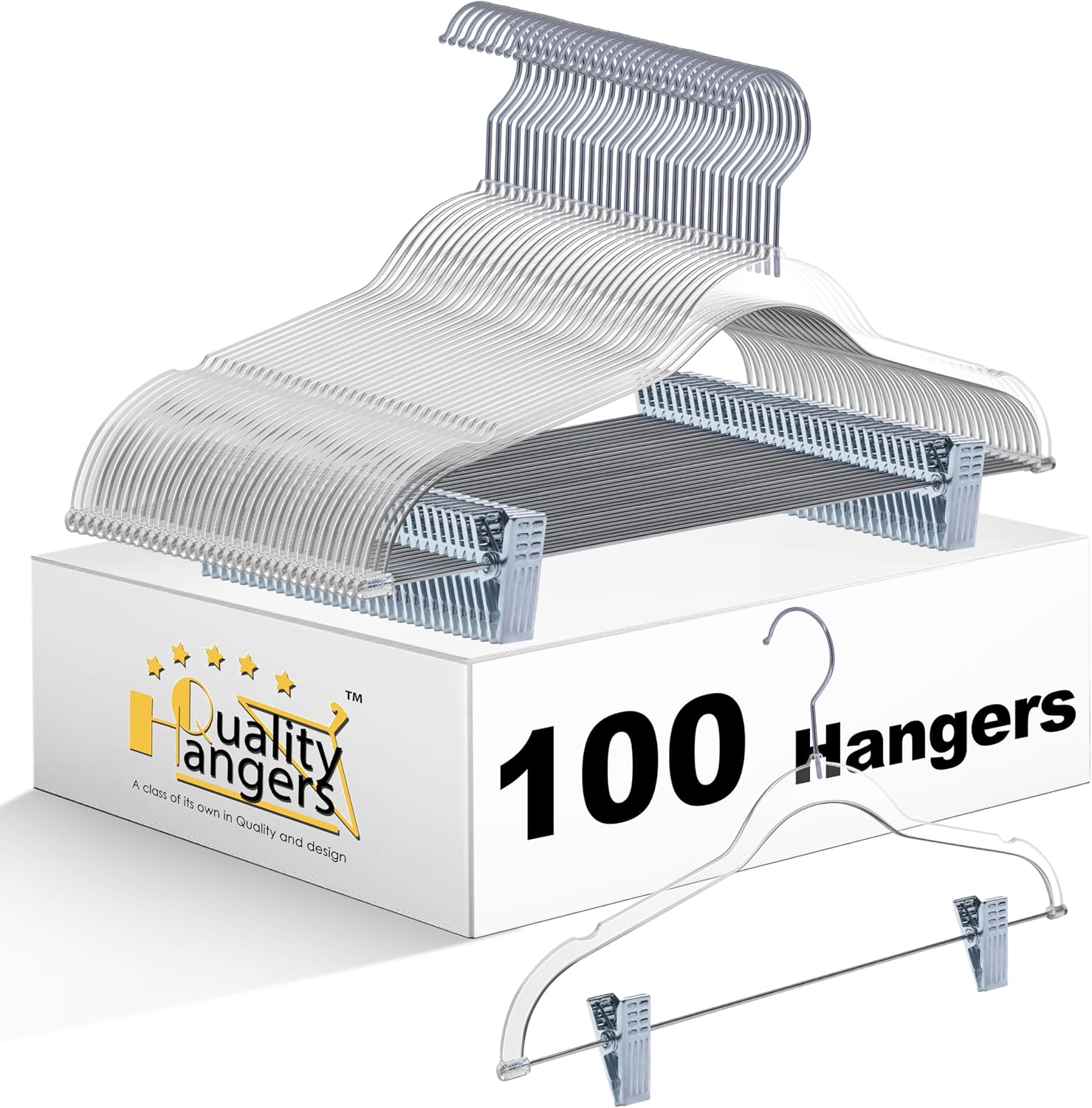 Slim Acrylic Pant Hangers