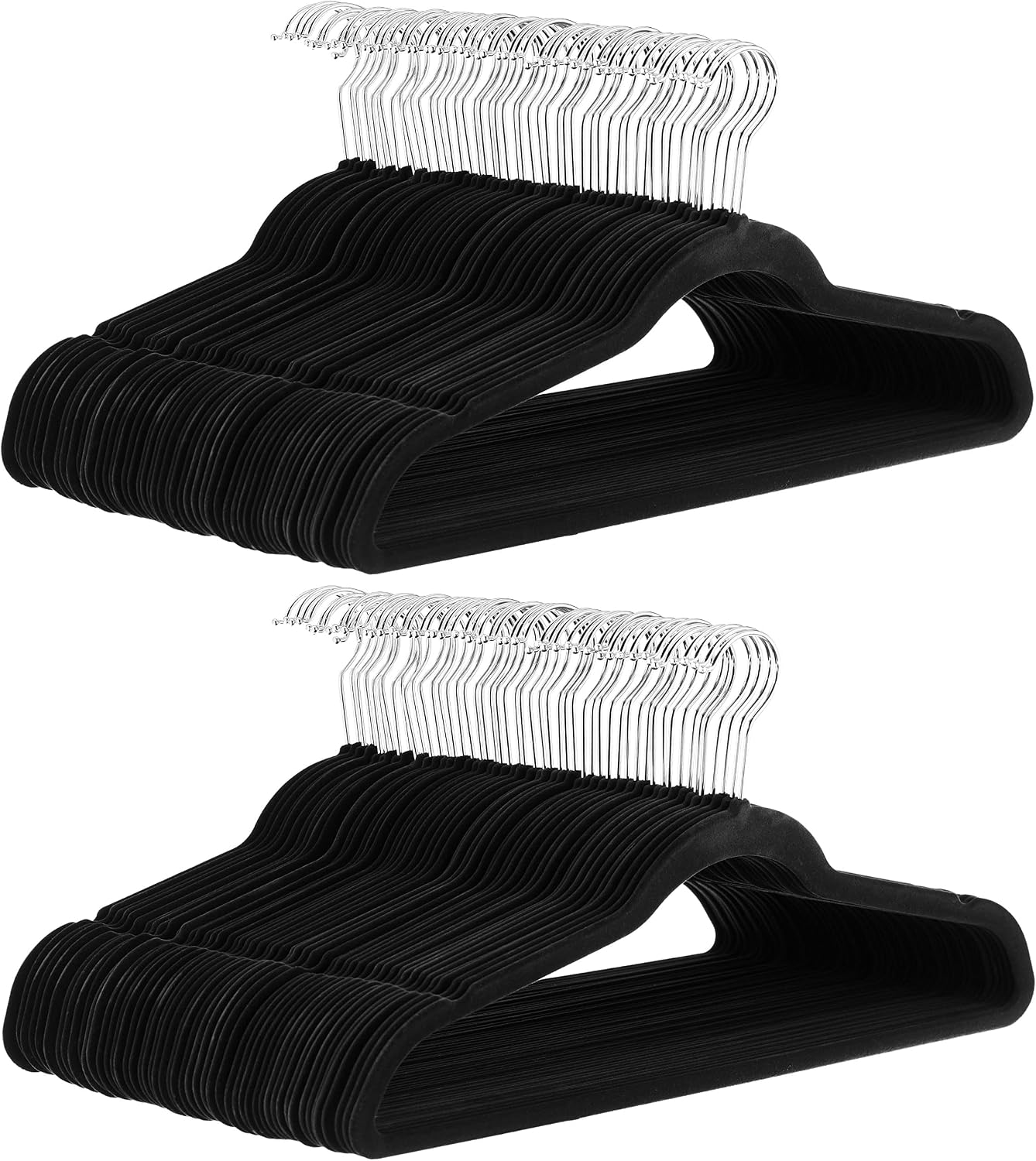 Slim Velvet Black Hangers